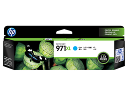 HP 971XL High Yield Cyan Original Ink Cartridge (CN626AA)