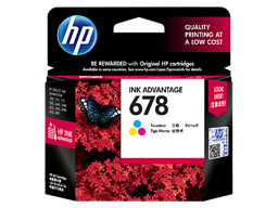 HP 678 Tri-color Original Ink Advantage Cartridge (CZ108AA)