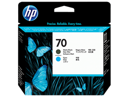 HP 70 Matte Black and Cyan DesignJet Printhead (C9404A)