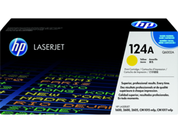 HP 124A Yellow Original LaserJet Toner Cartridge (Q6002A)
