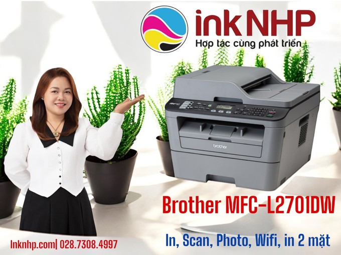 Máy in Brother MFC-L2701DW máy new 90% bảo hành 6 tháng Máy in Brother MFC-L2701DW máy new 90% bảo hành 6 tháng