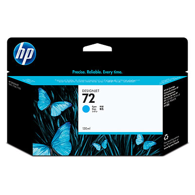 Hình của HP 72 130-ml Cyan DesignJet Ink Cartridge (C9371A)