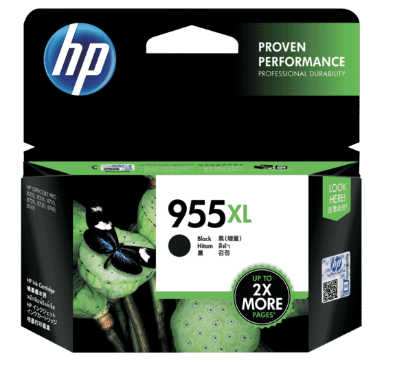 Hình của HP 955XL High Yield Black Original Ink Cartridge (L0S72AA)