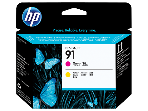 Hình của HP 91 Magenta and Yellow DesignJet Printhead (C9461A)