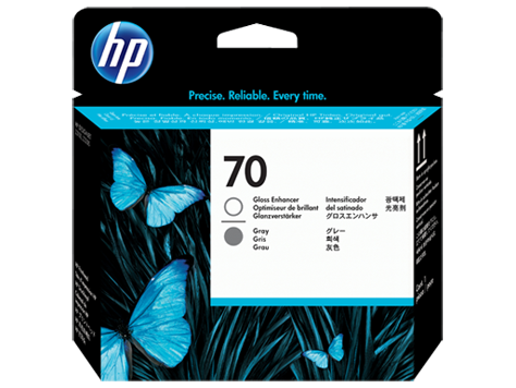 Hình của HP 70 Gloss Enhancer and Gray DesignJet Printhead (C9410A)