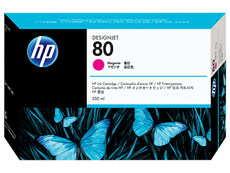 Hình của HP 80 350-ml Magenta DesignJet Ink Cartridge (C4847A)