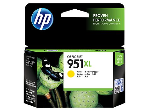 Hình của HP 951XL High Yield Yellow Original Ink Cartridge (CN048AA)