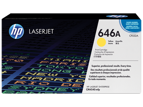 Hình của HP 646A Yellow Original LaserJet Toner Cartridge (CF032A)