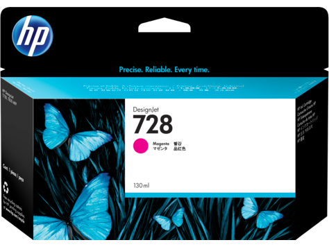 Hình của HP 728 130-ml Magenta DesignJet Ink Cartridge (F9J66A)