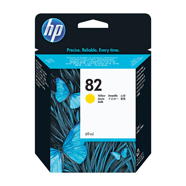 Hình của HP 82 69-ml Yellow DesignJet Ink Cartridge (C4913A)