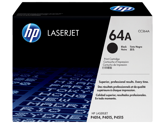 Hình của HP 64A Black Original LaserJet Toner Cartridge (CC364A)