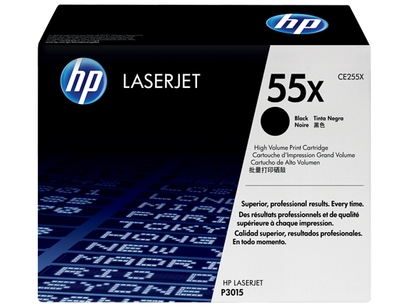 Hình của HP 55X High Yield Black Original LaserJet Toner Cartridge (CE255X)