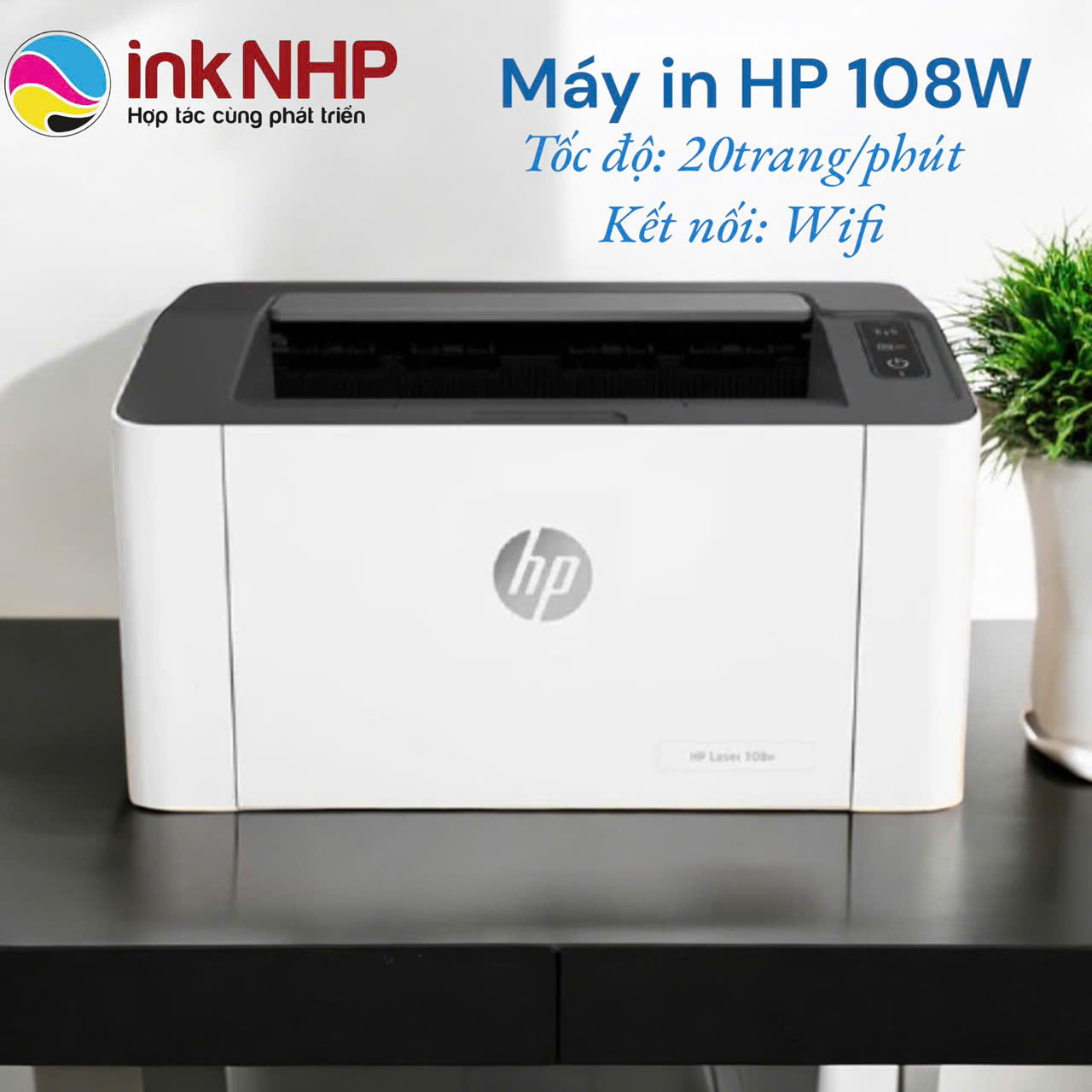 Hình của Máy in HP LaserJet 108W (4ZB80A)