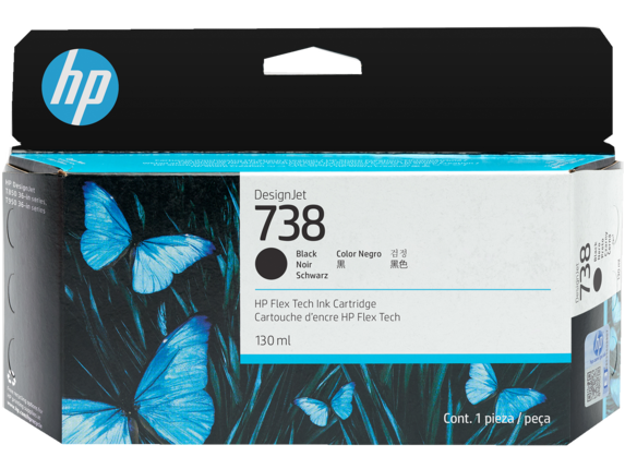 Hình của HP 738 130ml Black DesignJet Ink Cartridge (498N4A)