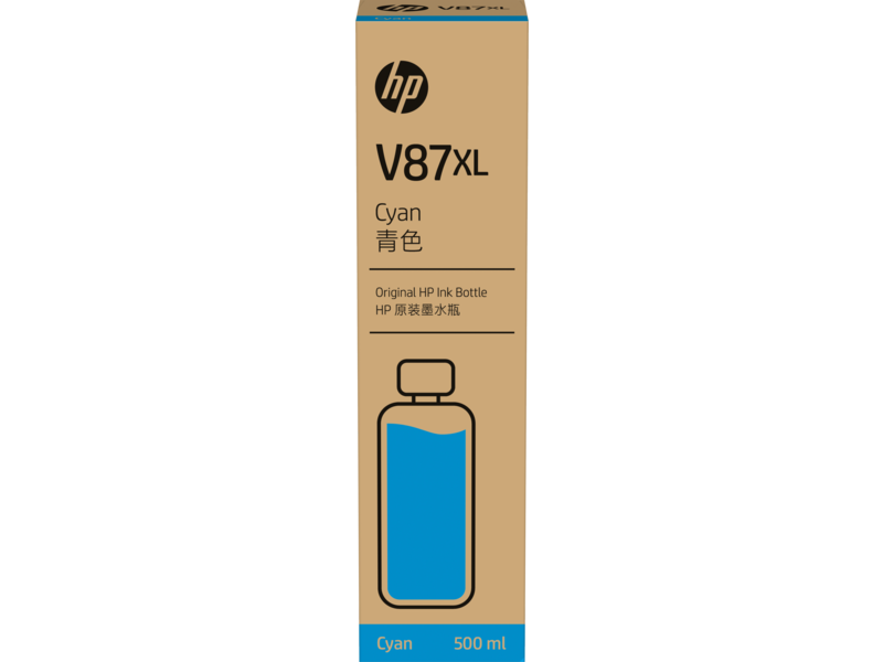 Hình của HP V87XL 500ml Cyan Bottled Ink Cartridge (7FN95A)