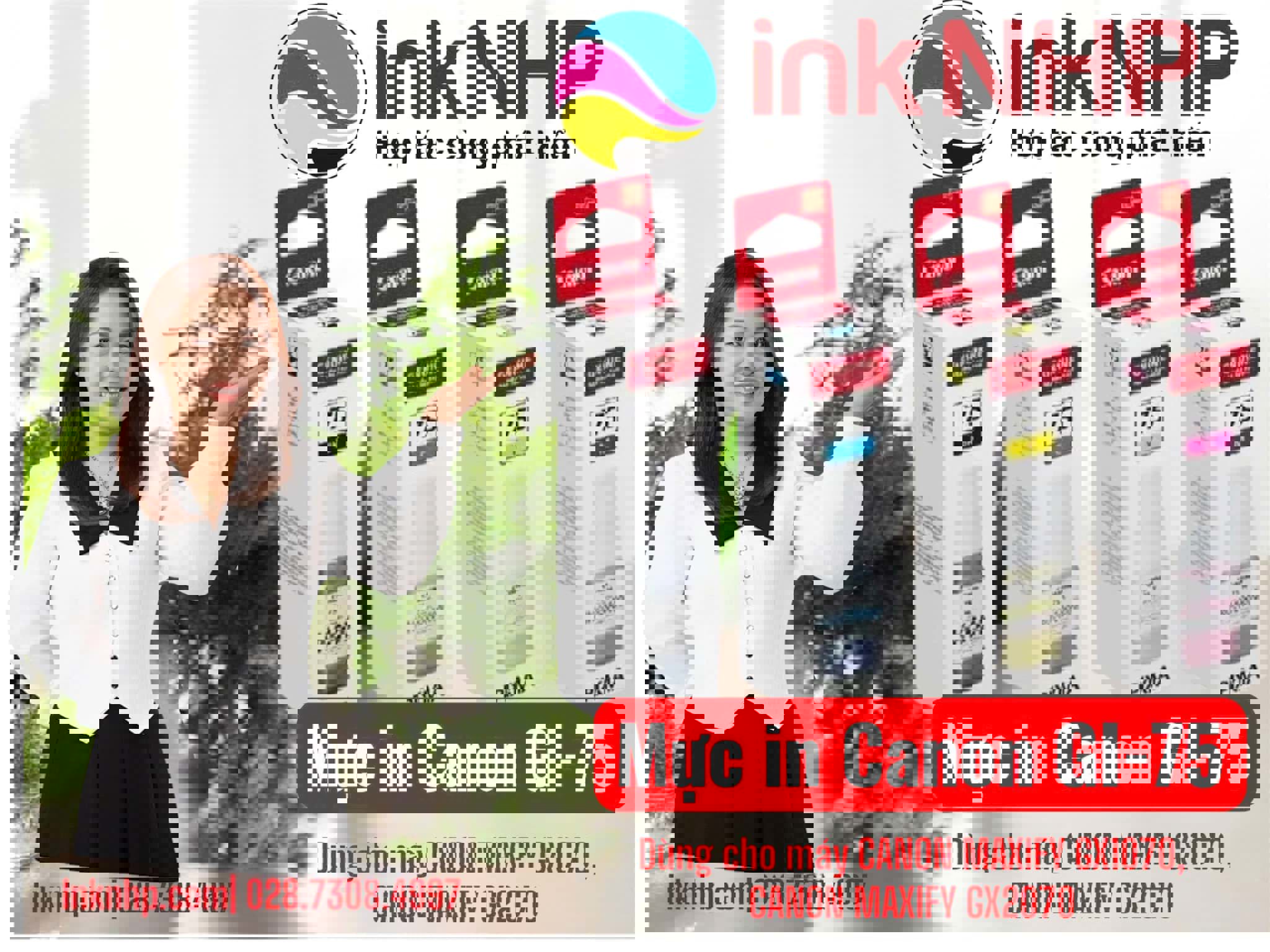 Vì Sao Nên Dùng Mực Canon GI-75 CYAN Chính Hãng?